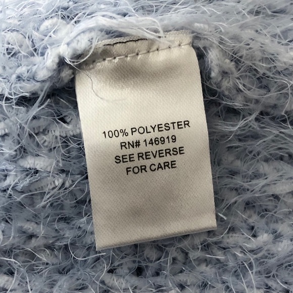 Freshman fuzzy blue sweater, NWT, medium - Picture 9 of 10